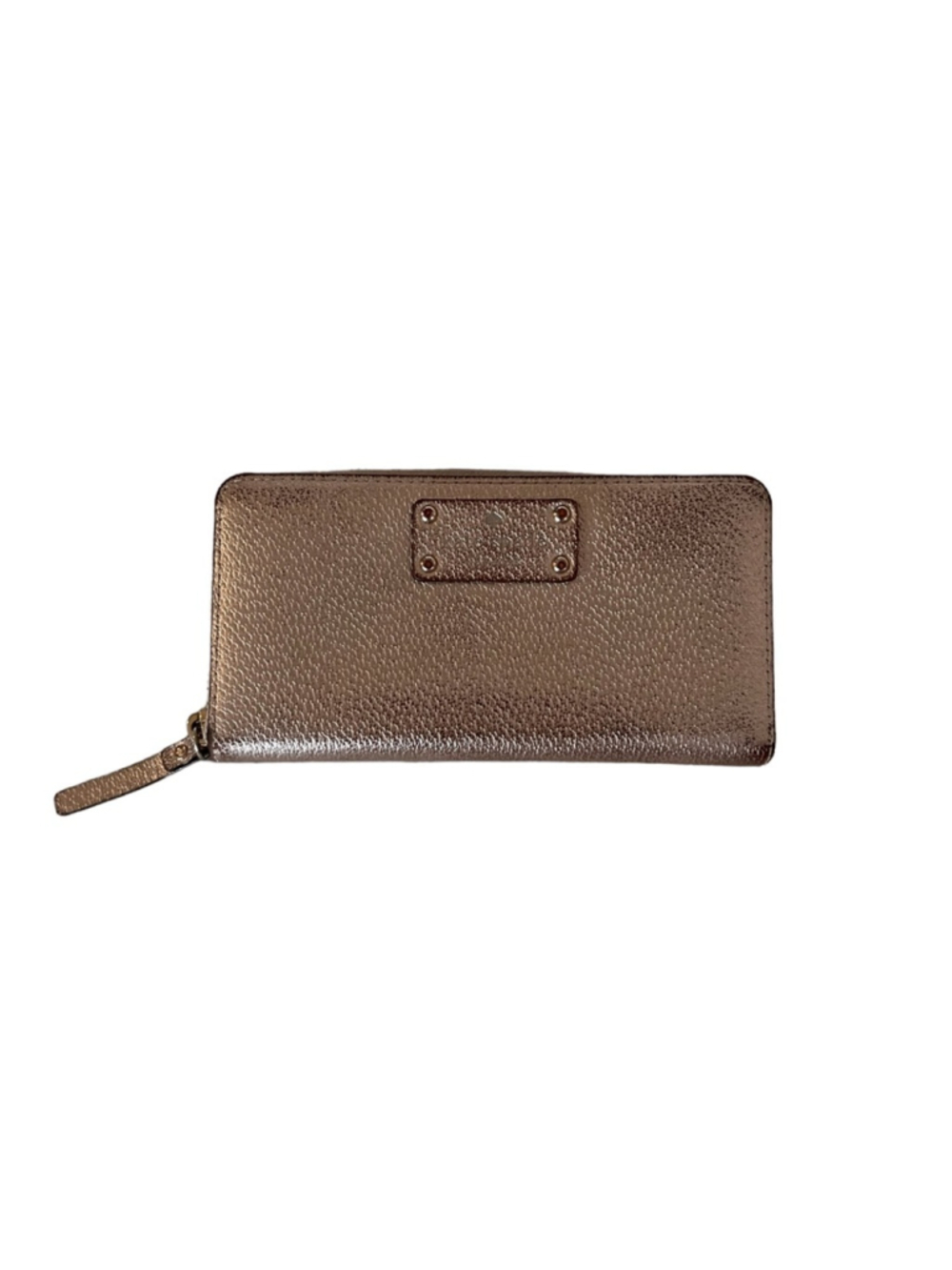 Kate Spade Neda Wellesley Rose Gold Zip Around Wallet